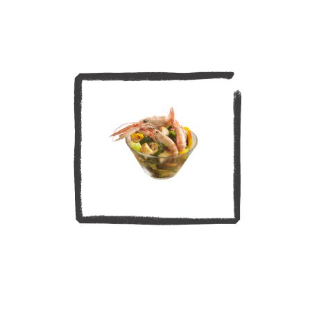 Salades: o.a. tonijn, zalm, haring, garnalen...