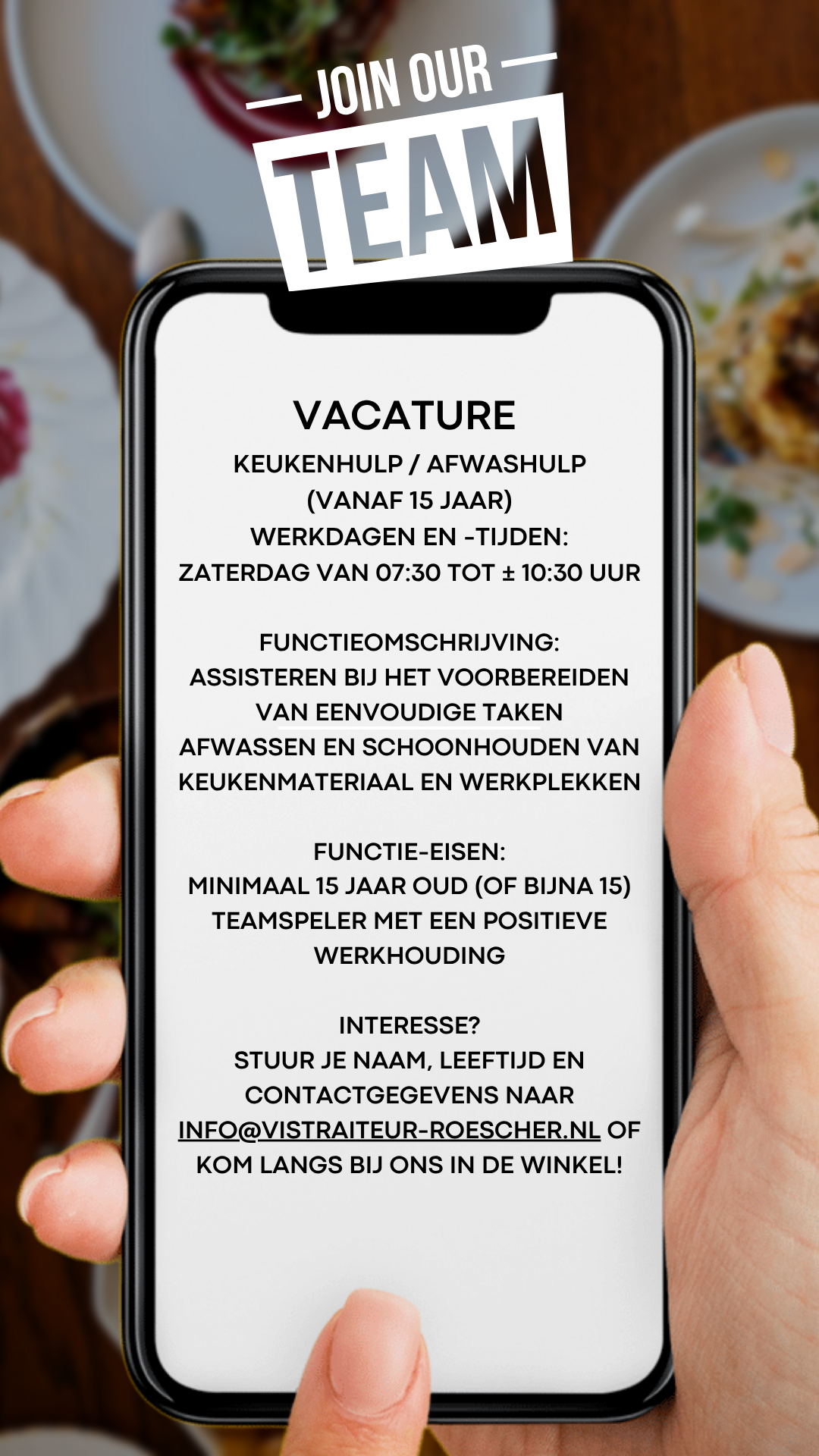 Blauw modern Nederlands viswinkel instagram story-2